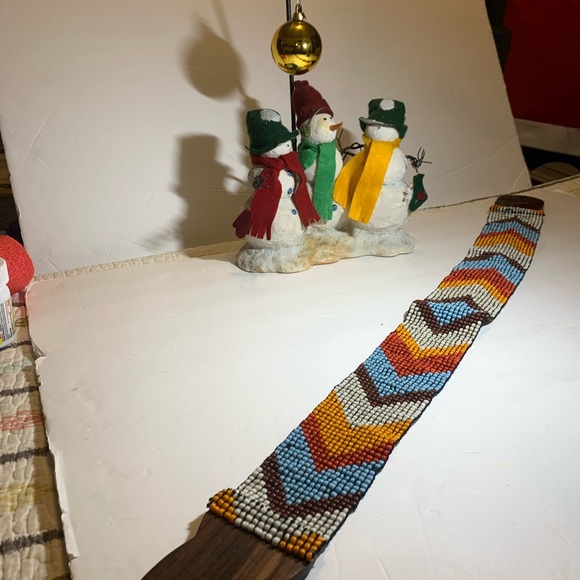 Aztec design beaded belt - Picture 2 of 2